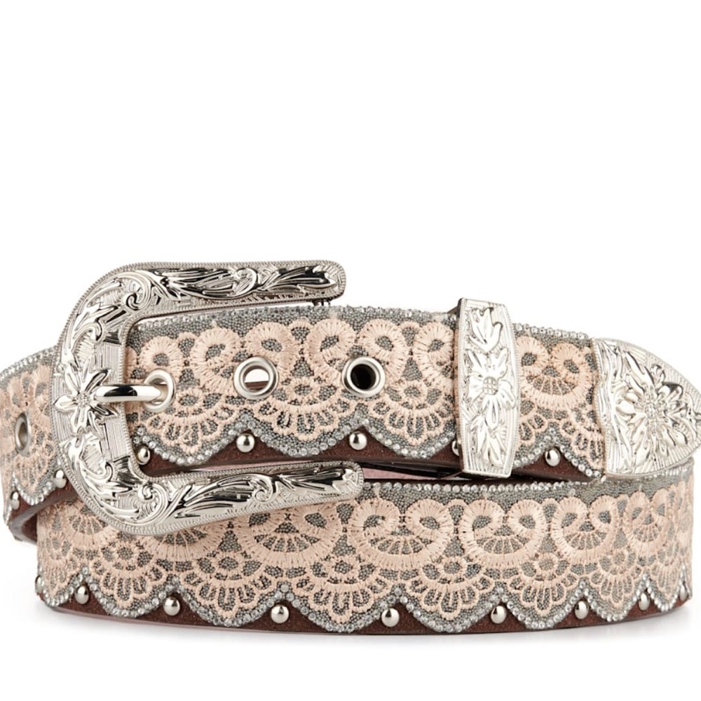 Angel Ranch Lace Trimmed Belt